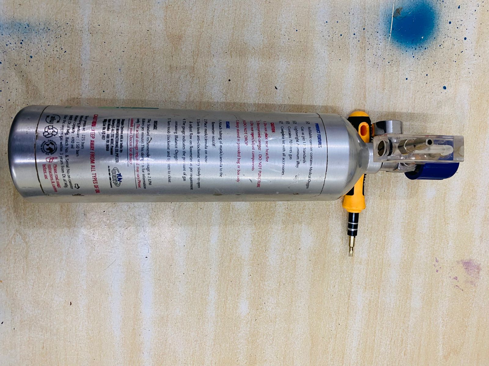 Lupin Portable Medical Oxygen Cylinder 70 Litres – Lightweight, Refillable, and Reliable Oxygen Supply - Image 4