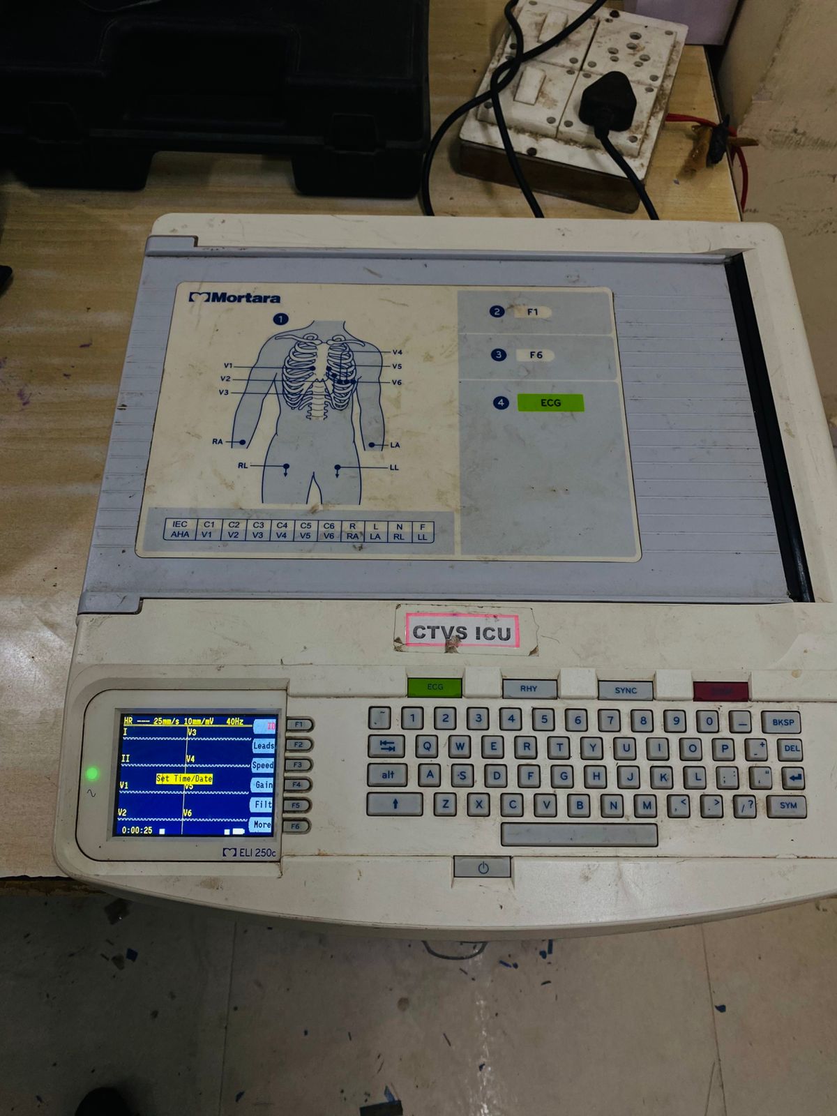 Refurbished Mortara ELI 250c electrocardiograph (ECG/EKG) machine.