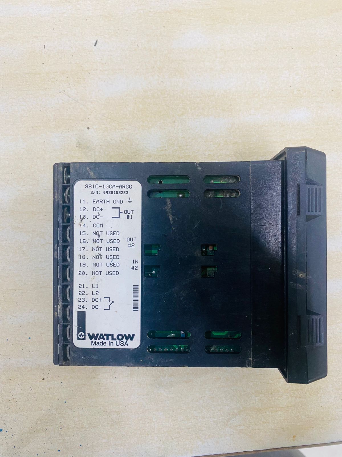 Used Watlow Series 981 Ramping Temperature Controller – Industrial PID Temperature Control Unit - Image 3